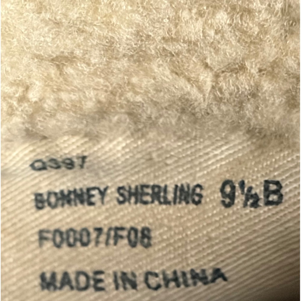 Coach Bonney Shearling High Top Sneakers Signature C Monogram Brown Tan 
Sz 9.5 - Picture 8 of 11